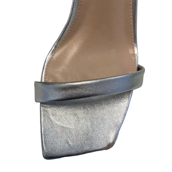 SAM EDELMAN Women's Opehlia Rhinestone Evening Sandals Silver 7 - Picture 9 of 9